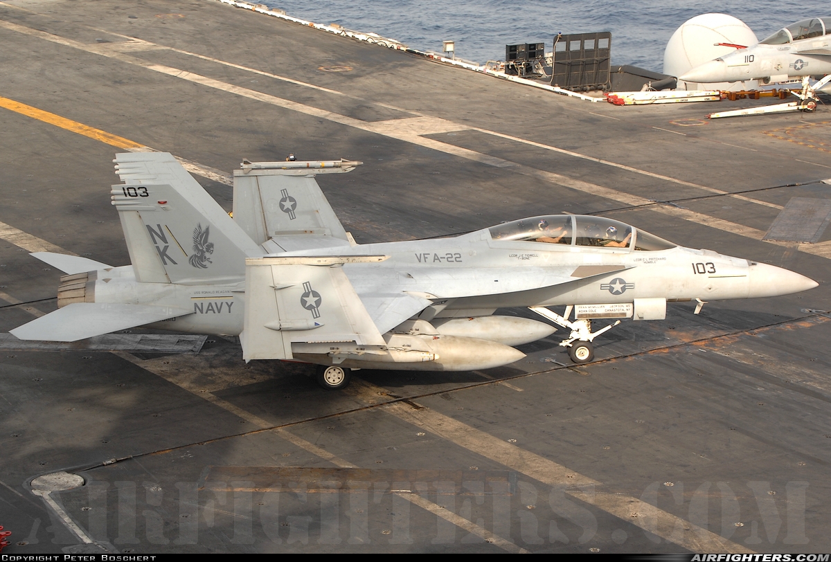 USA - Navy Boeing F/A-18F Super Hornet 166810 at Off-Airport - Arabian Sea, International Airspace