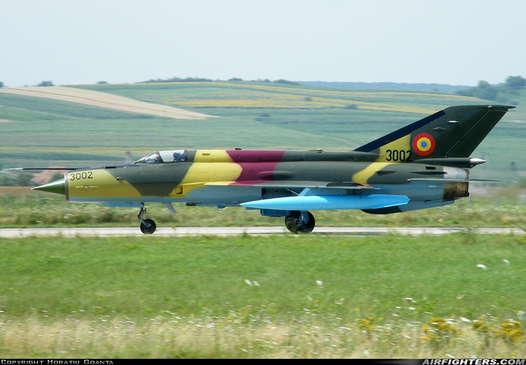 Romania - Air Force Mikoyan-Gurevich MiG-21M Lancer A 3002 at Campia Turzii (LRCT), Romania