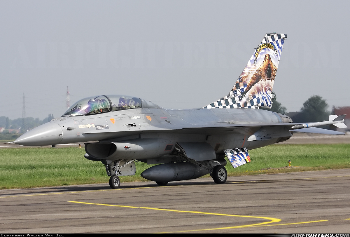 Belgium - Air Force General Dynamics F-16BM Fighting Falcon FB-18 at Koksijde (EBFN), Belgium
