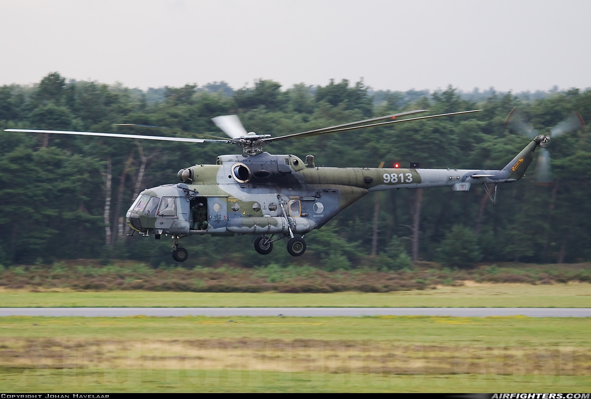 Czech Republic - Air Force Mil Mi-171ShM 9813 at Bergen op Zoom - Woensdrecht (WOE / BZM / EHWO), Netherlands