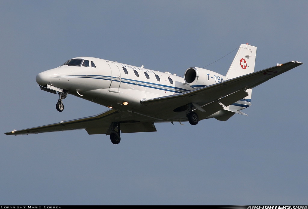 Switzerland - Air Force Cessna 560XL Citation Excel T-784 at Eindhoven (- Welschap) (EIN / EHEH), Netherlands