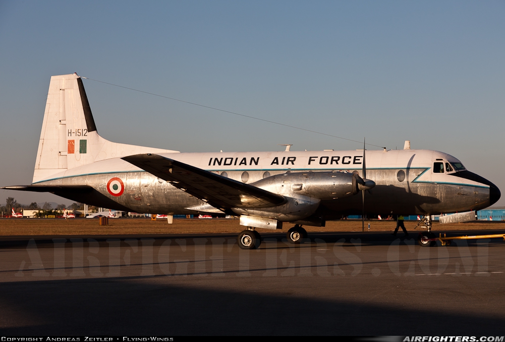 India - Air Force Hawker Siddeley HS-748 Srs2A/281 Andover H1512 at Yelahanka (VOYK), India