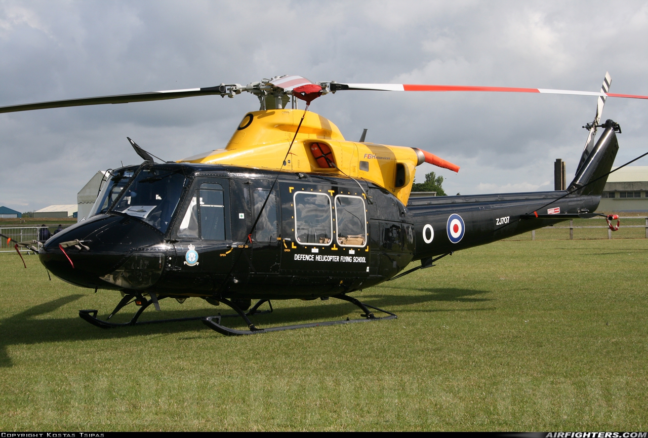 UK - Air Force Bell 412EP Griffin HT1 ZJ707 at Kemble (EGBP), UK
