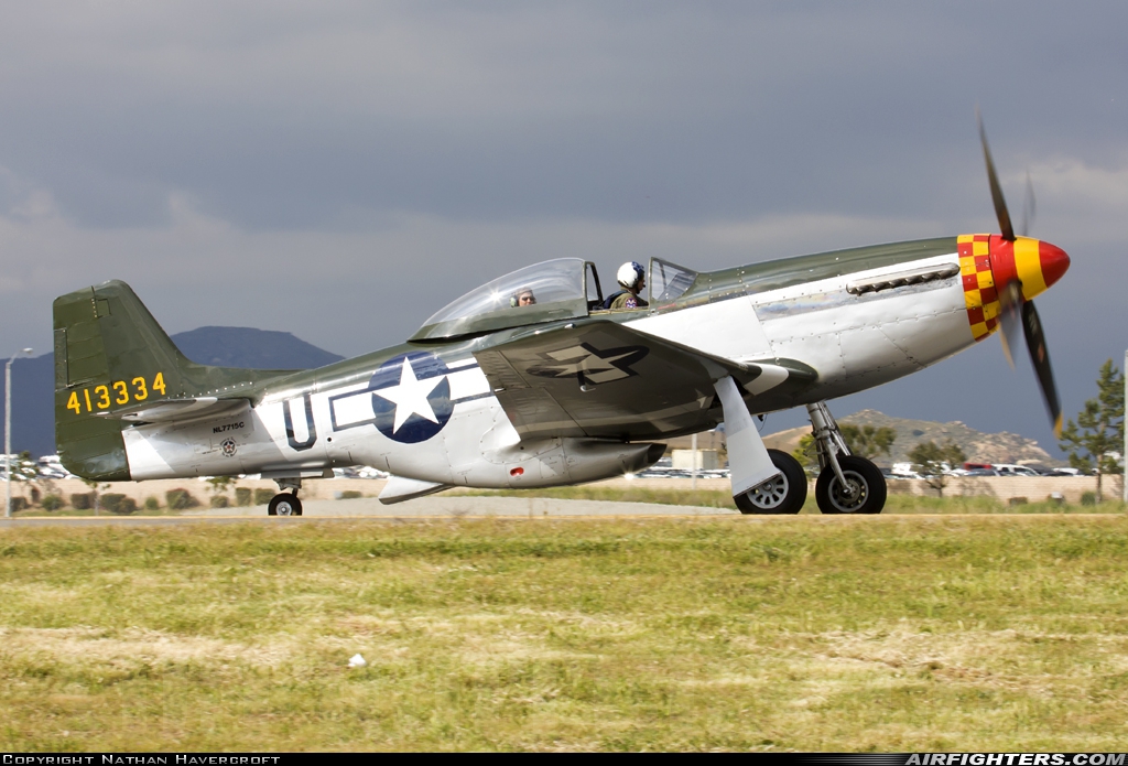 Private North American P-51D Mustang NL7715C at Riverside - Municipal (RAL / KRAL), USA