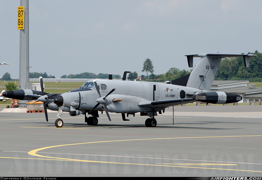 USA - Army Beech RC-12K Huron (Super King Air B200) 85-0147 at Nuremberg (NUE / EDDN), Germany