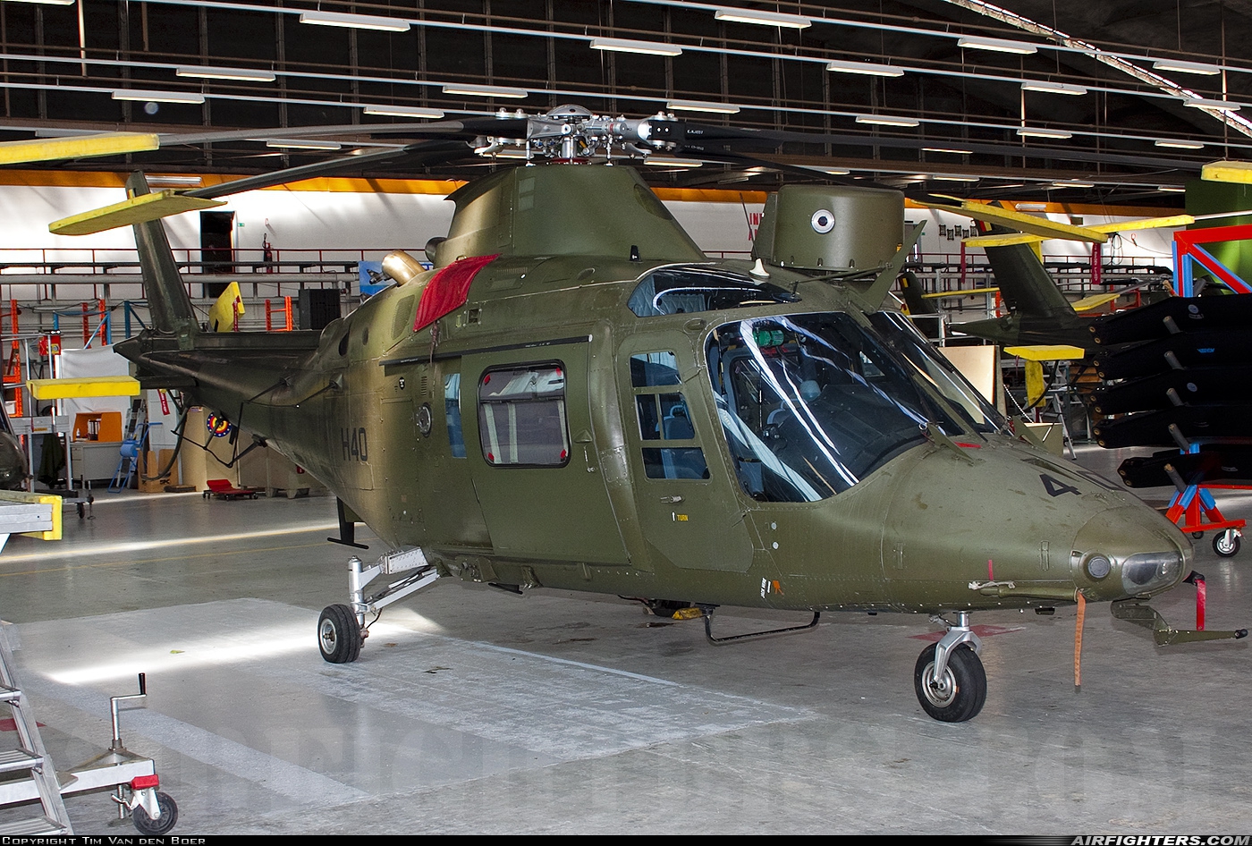 Belgium - Army Agusta A-109HA (A-109BA) H40 at Beauvechain (EBBE), Belgium