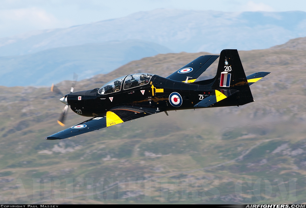 UK - Air Force Short Tucano T1 ZF210 at Off-Airport - Machynlleth Loop Area, UK