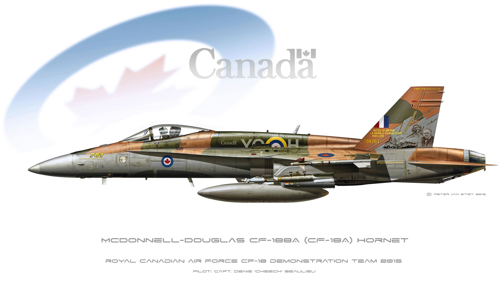 Canadian Air Force Special Scheme Hornet Profile