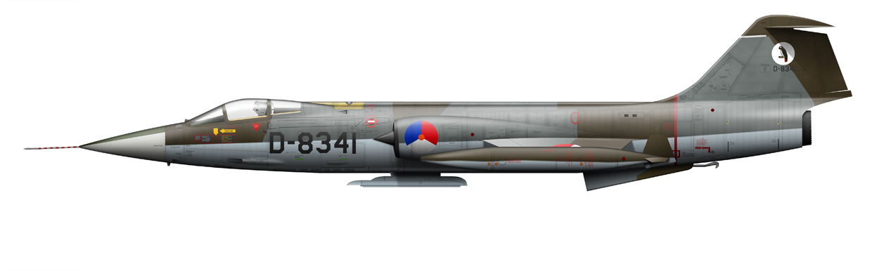 profile of F-104 Starfighter, D-8341