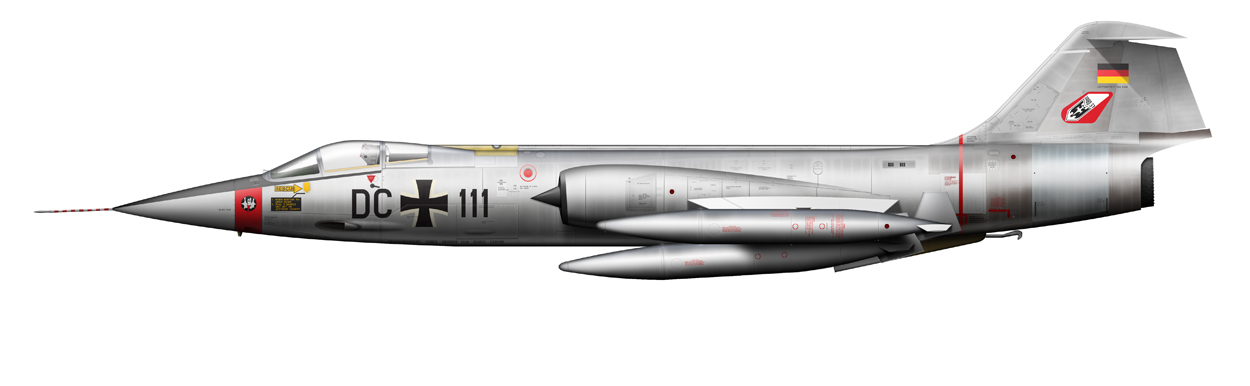 profile of F-104 Starfighter, DC111