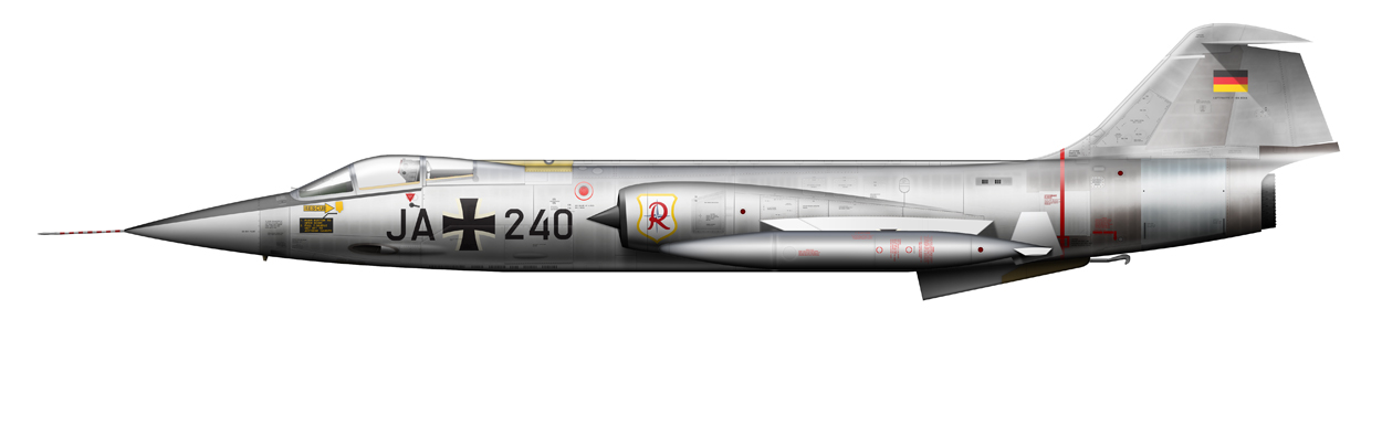 profile of F-104 Starfighter, JA240