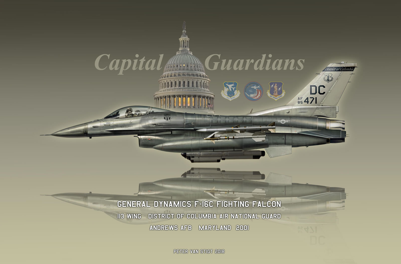 US Air Force F-16C 85-0471 Profile