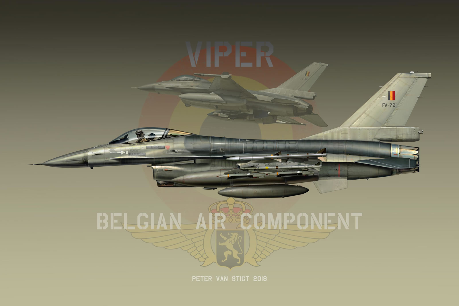 Belgian Air Force F-16A FA-72 Profile
