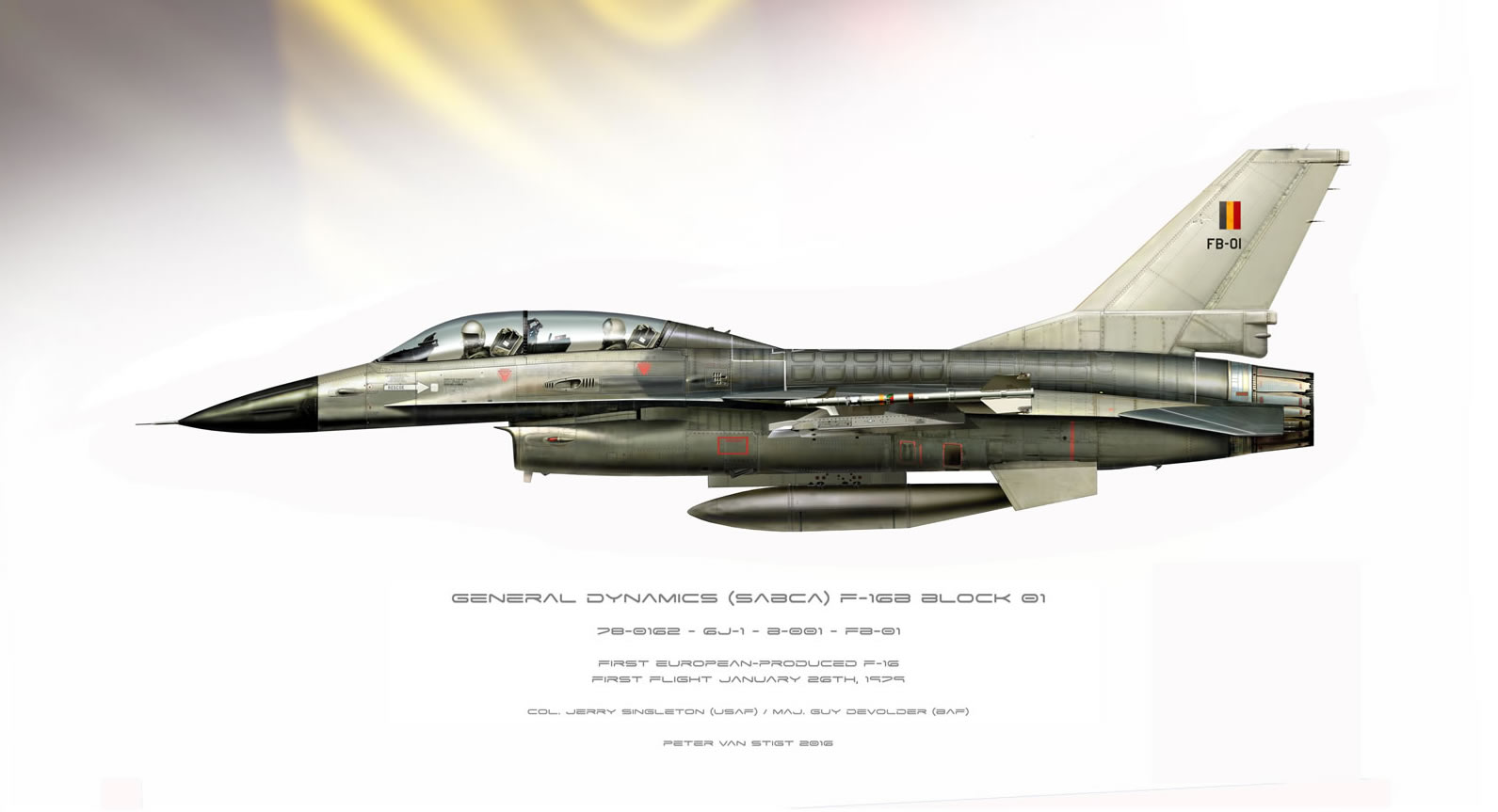 Belgian Air Force F-16B Profile FB-01